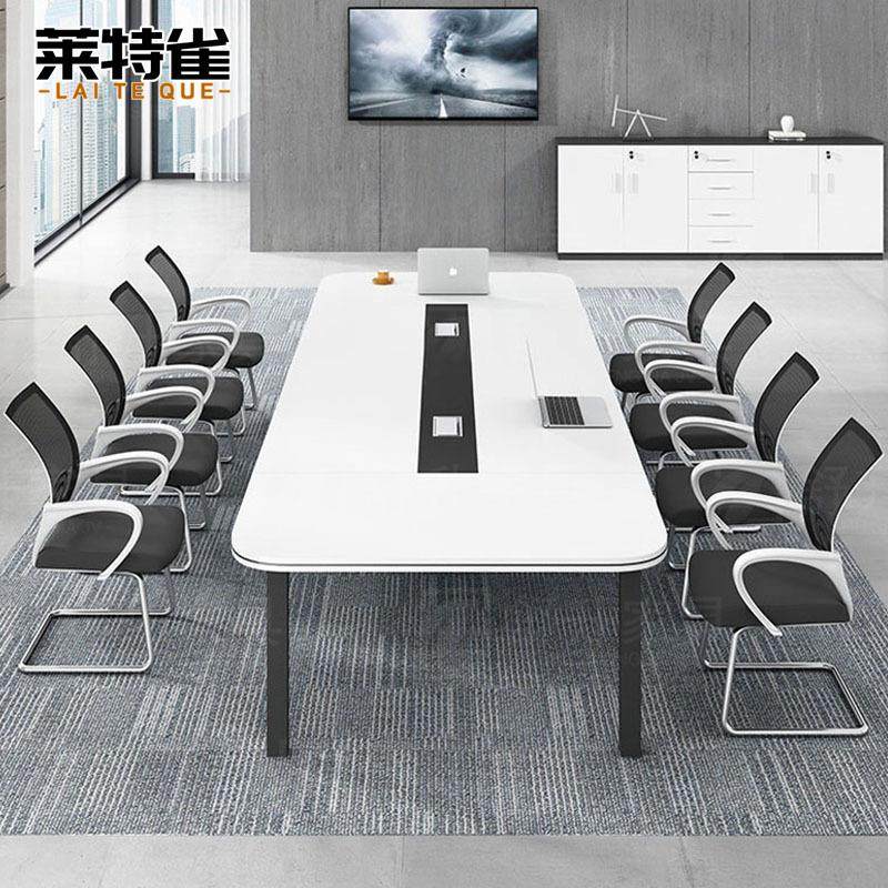 办公会议桌长桌简约现代大小型长条桌员工培训桌接待洽谈桌椅组合