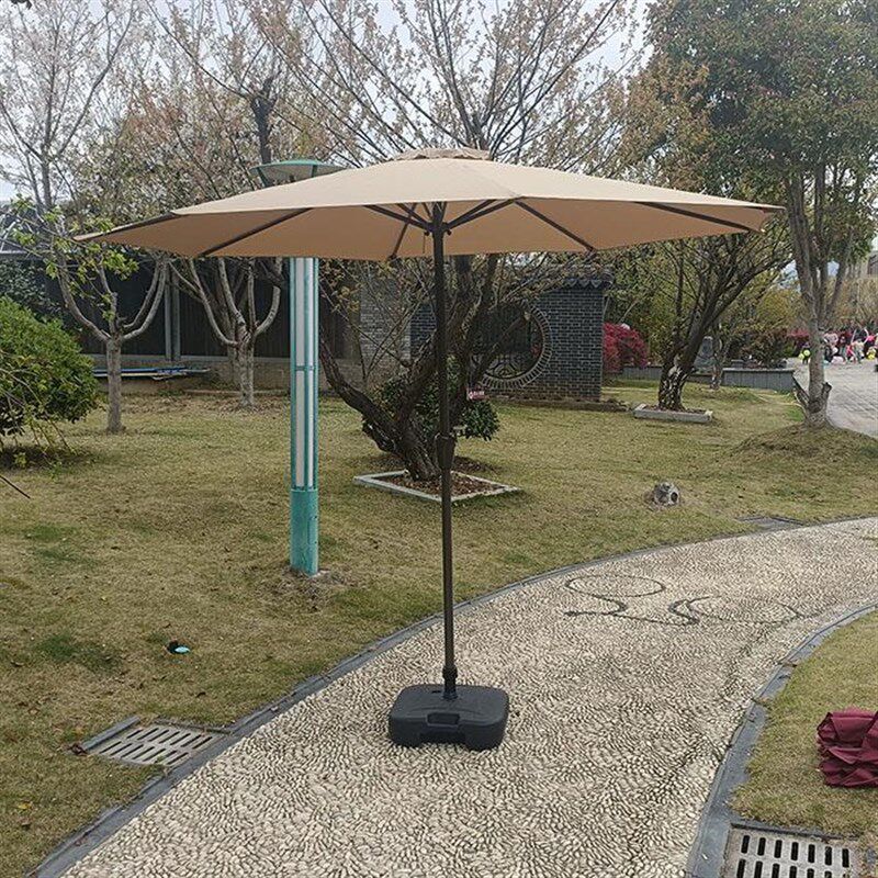 户外中心柱遮阳伞粉色太阳伞沙滩伞摊位摊位伞警卫摊位别墅门浴室