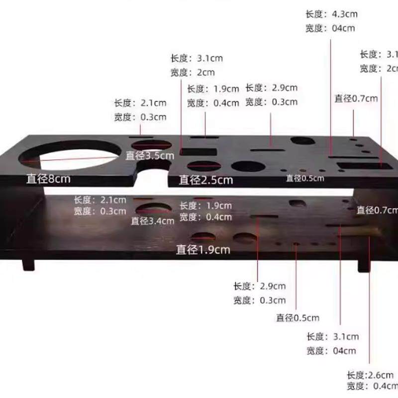 调酒器置物架美式木质调酒架调酒工具杯托架鸡尾酒调酒杯架酒吧摇
