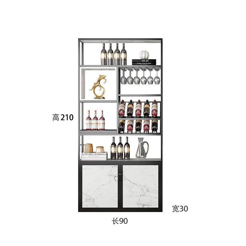 工业风格酒柜展示柜酒柜立式酒厂酒架铁制红酒架轻型豪华红酒架展