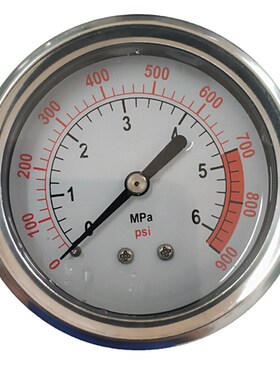 现货舜寰注油压力表SHLLJ耐震耐腐蚀psi Mpa水处理不锈钢径竖轴背