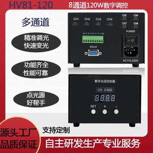 8通道120W数字光源控制器视觉检测恒压恒流PWM光源控制模组 包邮
