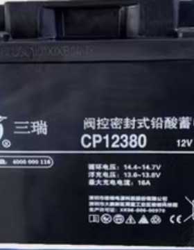 三瑞蓄电池CP12380/12V38AH免维护铅酸蓄电池