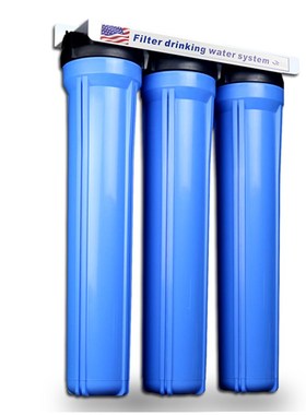 ZK-GD*20-3商用蓝色20寸三级过滤器 管道全屋大流量4分6分净水机