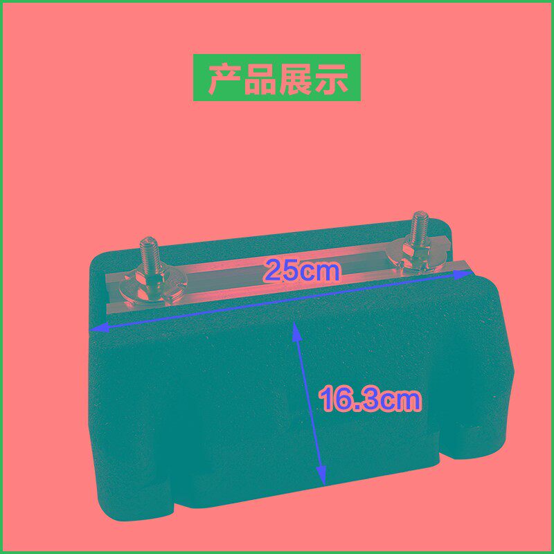 空调外机减震垫热泵暖通中央空调防震垫落地支架降噪橡胶大脚底座