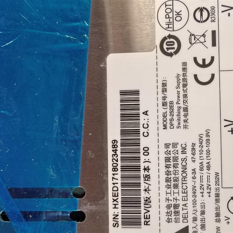 原装台达4.2V60A开关电源DPS-252EB接线柱带盖LED显示屏电源
