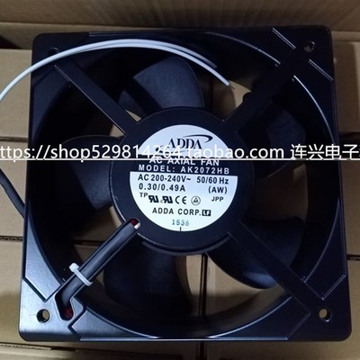 AK2072HB 全新ADDA散热风扇 200-240V 0.30A/0.49A 20572轴流风机