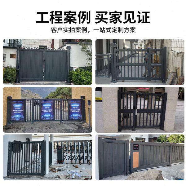 博迹庭院别墅花园小门人脸识别广告栅栏入户小门电动人行通道小门