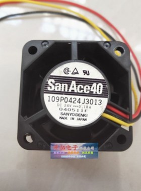 三洋 4028 24V 0.18A 4cm 4厘米 变频器工控机风扇 109P0424J3013