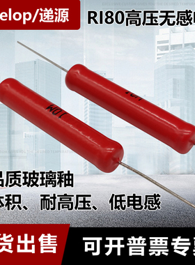 RI80大红袍玻璃釉高频高压无感电阻5W10W20W50W100W 500K1M3M5M2G