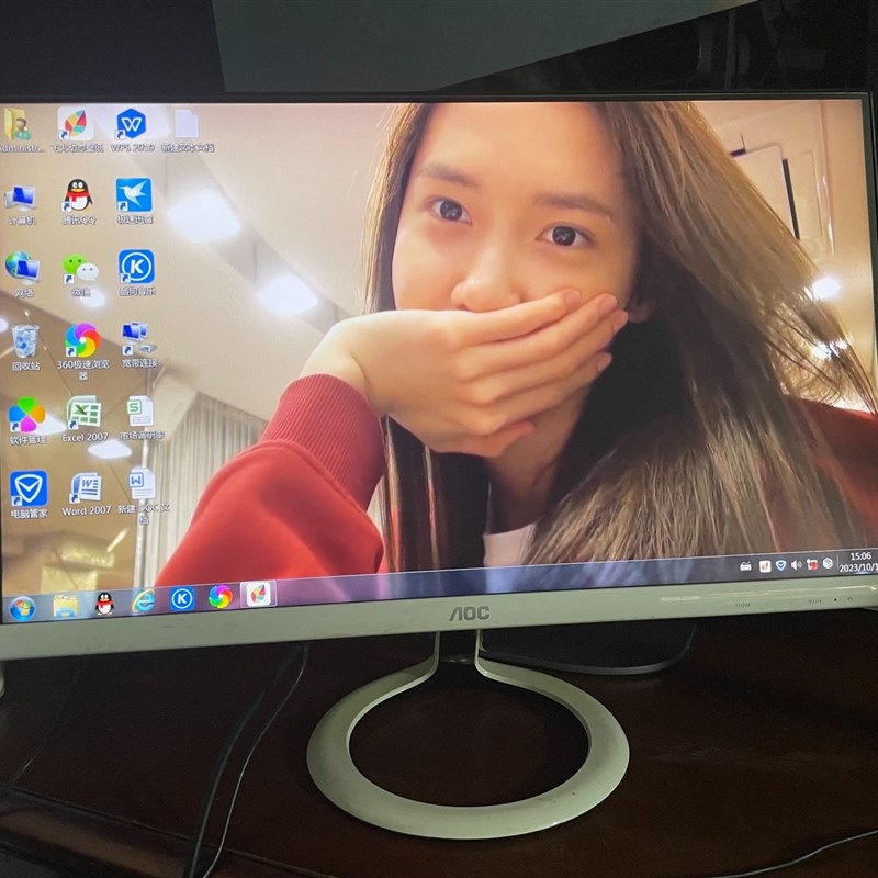 原装品牌AOC24寸LEDIPS 型号(p2491vw)窄边