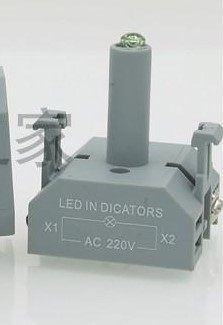 LA38灯座 LED灯座 高亮LED 红绿黄蓝白 12/24/220V 按钮配件