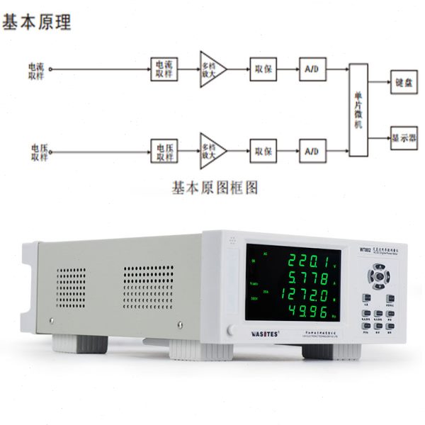 华知科WT811数字功率计智能精度WT802谐波型交流电参数测量仪器