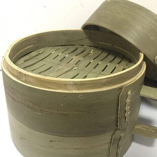 蒸屉家用纯手工全青皮无胶水竹制竹编田园小笼包加深竹笼屉蒸笼