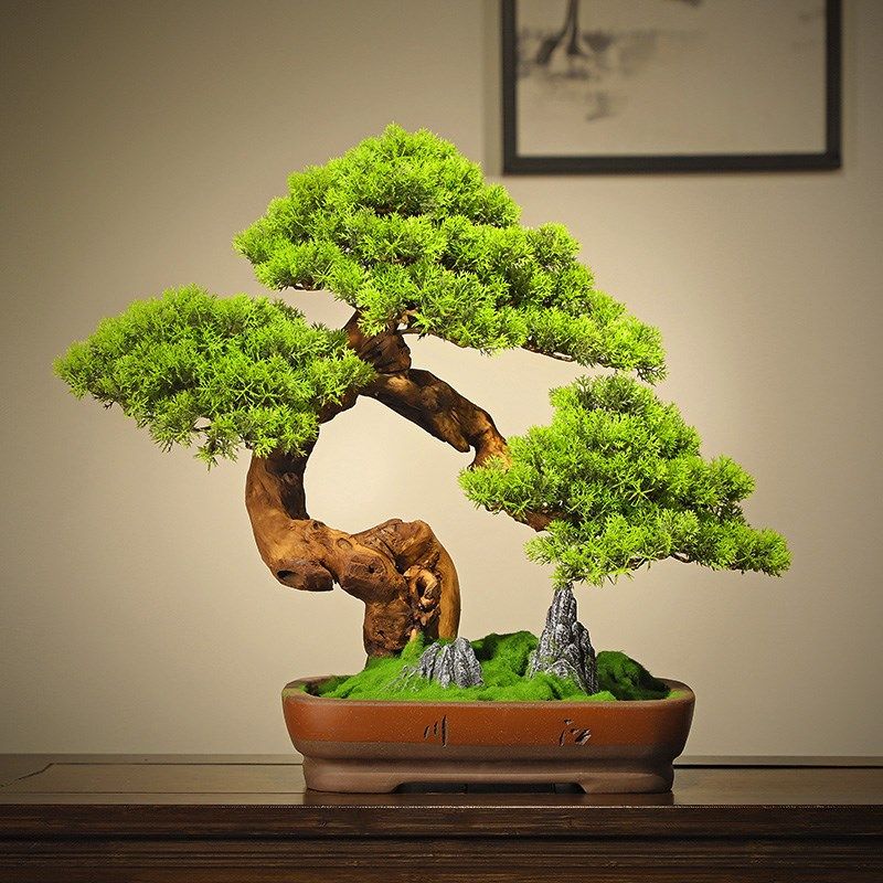 仿真迎客松盆景客厅摆件家居饰品玄关假绿植盆栽售楼部新中式软装,鲜花速递/花卉仿真/绿植园艺,洒水/浇水壶,淘宝优惠券,粉丝福利购,淘宝优惠卷