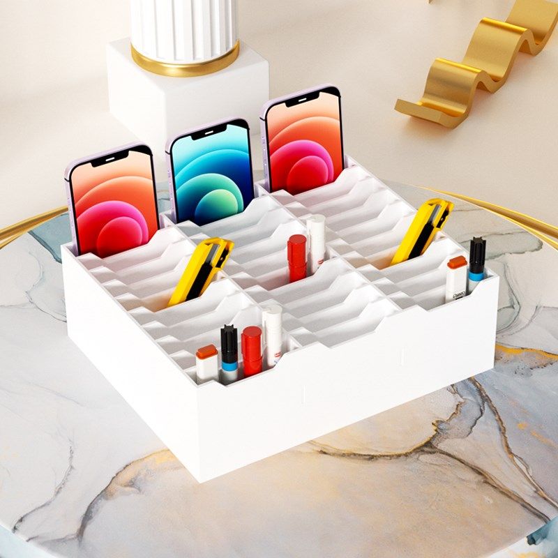 手机收纳盒睫毛桌面盒子多格钢化膜陈设架储物盒亚克力放置存放S3,3C数码配件,USB多功能数码宝,淘宝优惠券,粉丝福利购,淘宝优惠卷