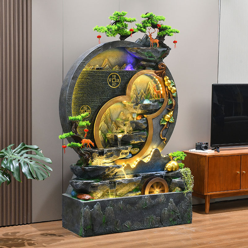 水幕墙流水屏风玄关隔断室内办公室招财风水轮循环水假山鱼池摆件,鲜花速递/花卉仿真/绿植园艺,洒水/浇水壶,淘宝优惠券,粉丝福利购,淘宝优惠卷