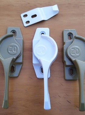 828门窗锁塑钢窗月牙锁钩平移窗锁铝合金锁推拉移门窗户勾锁扣