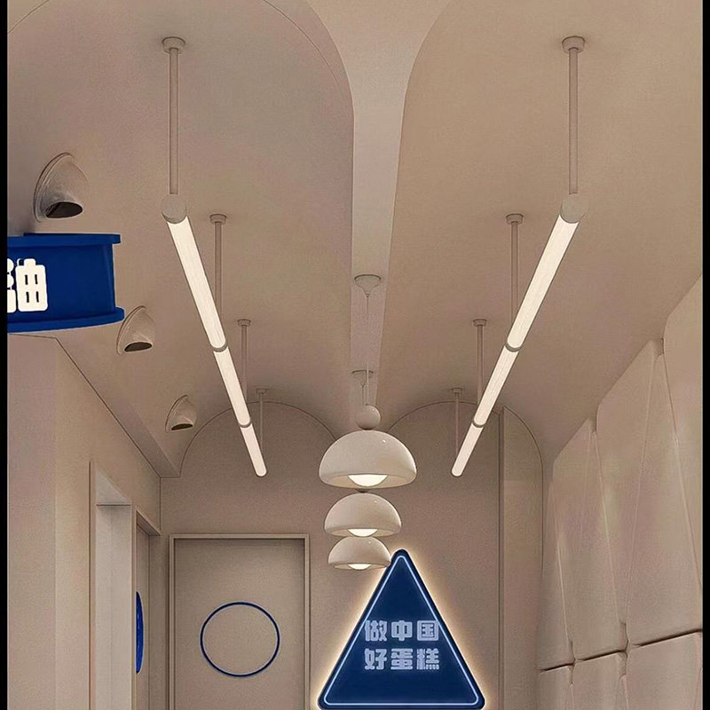 通体发光灯管餐厅酒吧无影氛围灯创意造型灯管服装店舞台装饰灯图片
