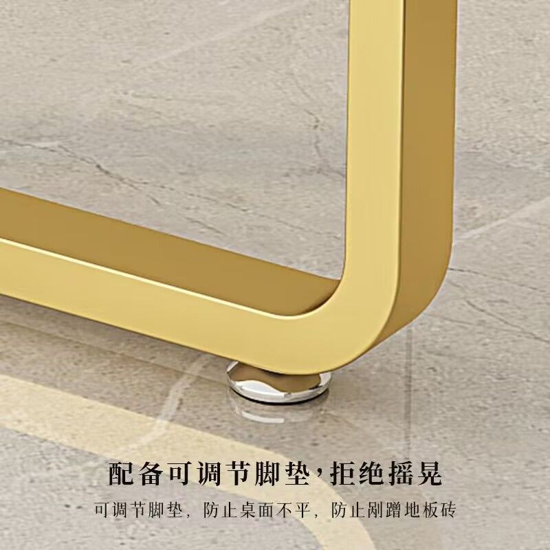 定做现代风餐桌腿支架金属吧台单边脚金色桌子梳妆台书桌腿支撑脚
