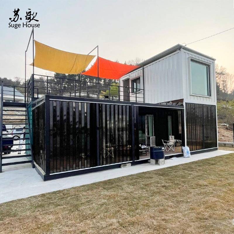 全新设计镀锌钢集装箱活动房改造创意住人二层创意民宿酒店阳光房