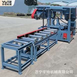 全自动钢筋整捆锯切机数控智能双立柱龙门锯带锯床金属切割机