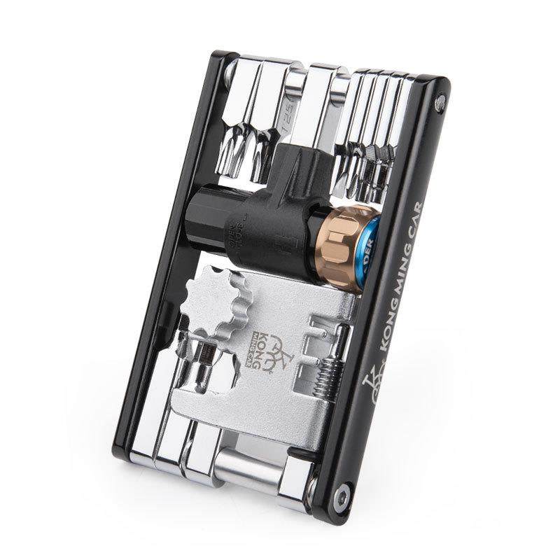 KONG自行车维修组合工具迷你便携式单车修车工具15合一骑行装备