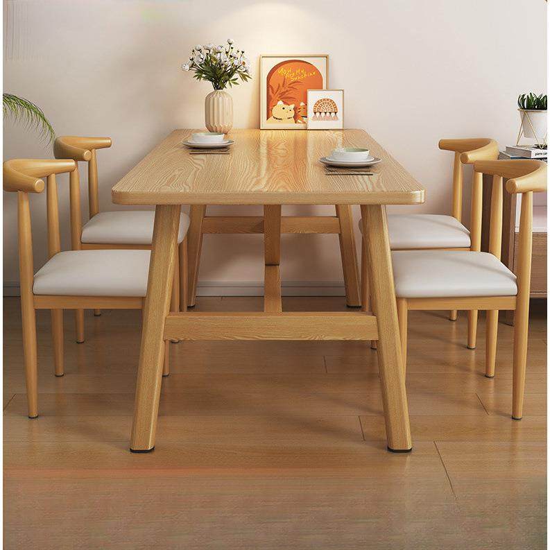 桌子小户型现代简约家用餐桌椅客厅卧室办公写字长条桌椅加厚结实
