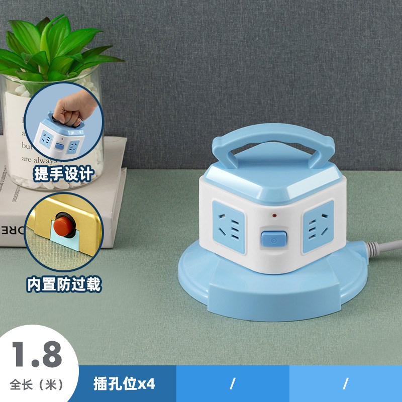 GN-313多功能立式s插座塔型立体插排多孔家用插板面板迷你