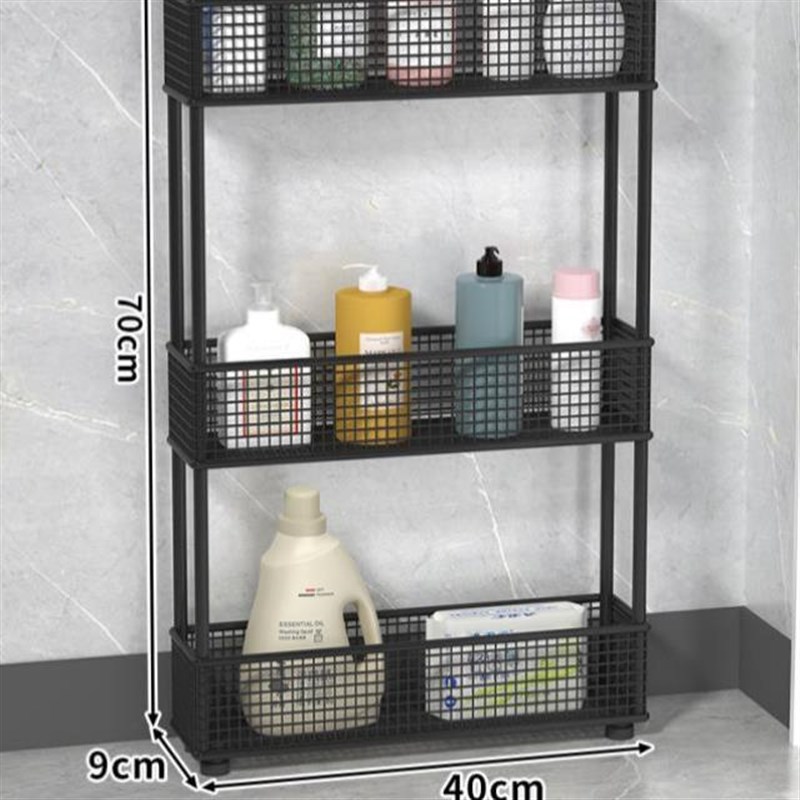 缝隙收纳柜幼儿用品小推车卧室收纳神器门后O夹缝置物架多层储物
