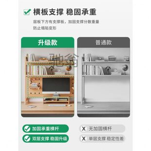 gep洞洞板书架桌面置物架书桌上多层书桌收纳架子简易学生电脑整