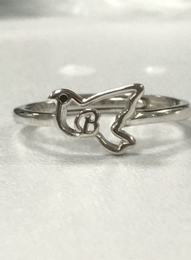 白敬亭周边粉丝创做手链女白鸽定B制银色饰品女生简约学生生日礼