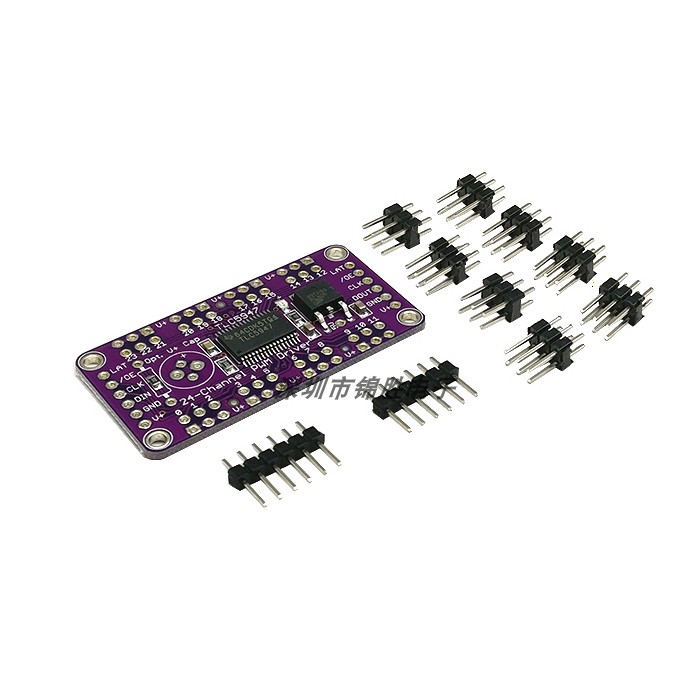 TLC5947 12BITS PWM 脉宽调制 24路输出通道 LED驱动模块