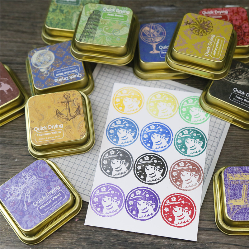 花梨鼠快干颜料印台铜盒复古铁盒细节速干布面印泥橡皮章手账diy,童鞋/婴儿鞋/亲子鞋,量脚器,淘宝优惠券,粉丝福利购,淘宝优惠卷