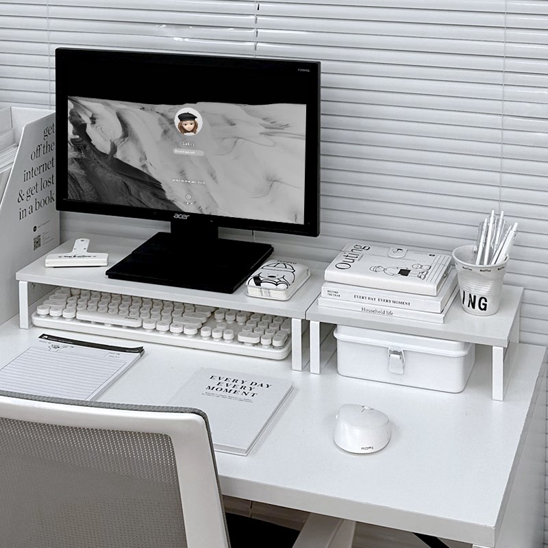 电脑增高架显示器托架垫高底座台式支架桌面收纳架子办公桌置物架