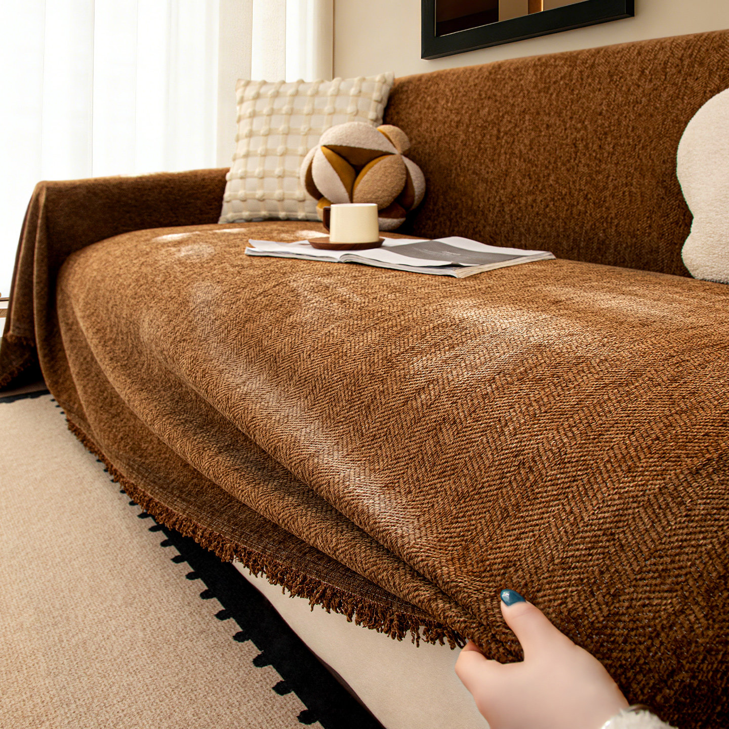 龙憩阁简约现代沙发套罩沙发巾一整张全盖客厅保护套防尘沙发盖布,居家布艺,沙发套,淘宝优惠券,粉丝福利购,淘宝优惠卷