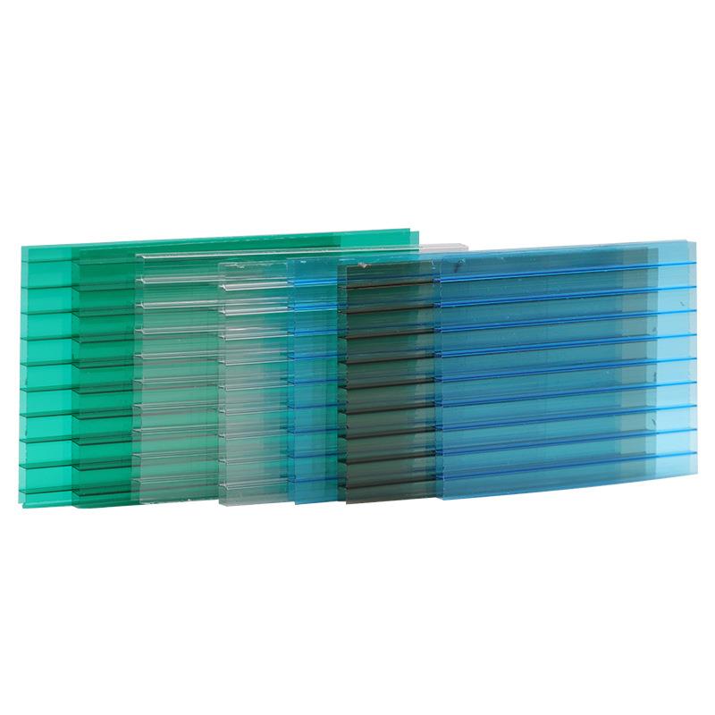 pc阳光板10mm中空耐力板阻燃聚碳酸酯板塑料抗冲击温室大棚采光板