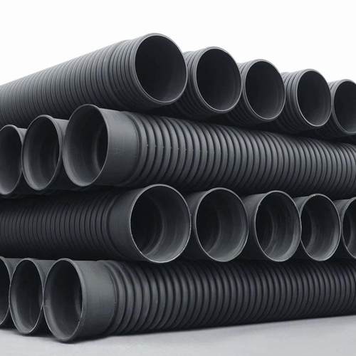 HDPE双壁波纹管dn400pe大口径污水管市政排污管厂家供应量大从优