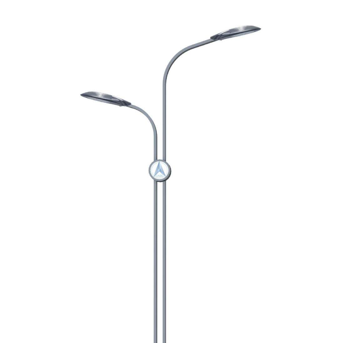 led户外市电路灯高低臂双臂8米10米12米道路照明节能IP65防护