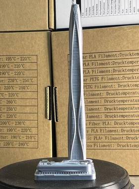 天津周达夫金融中心模型休闲地标建筑装饰定制礼品旅游建筑工艺品