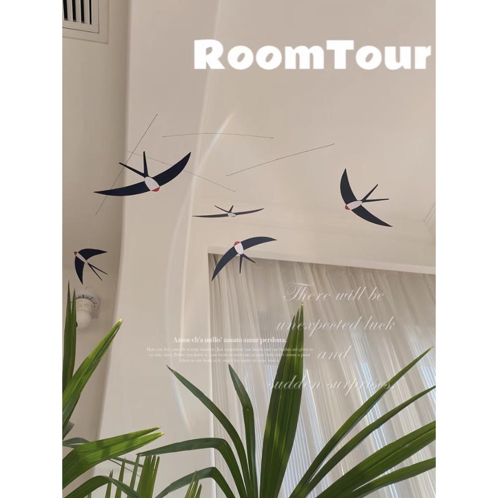 幼儿园环创材料装饰空中吊饰燕子平衡insDIY教室走廊环境布置北欧