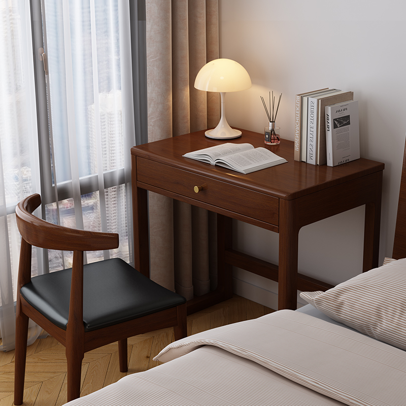 实木书桌长60/70/80CM现代简约办公电脑桌北欧小户型床边化妆台