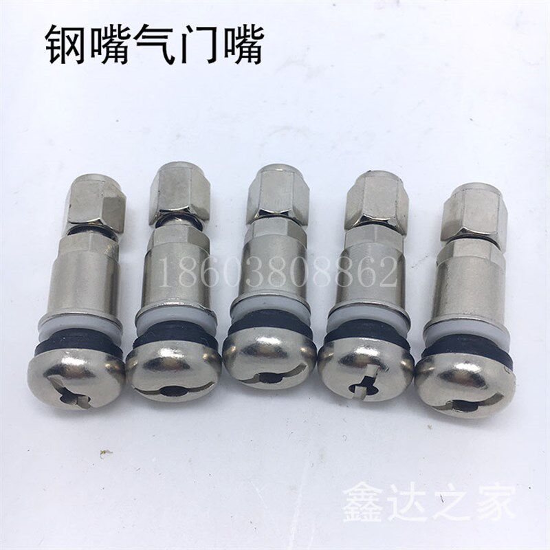 汽车真空胎全钢气门嘴防爆打气嘴不锈钢咀子轮胎气门芯嘴充气老桩