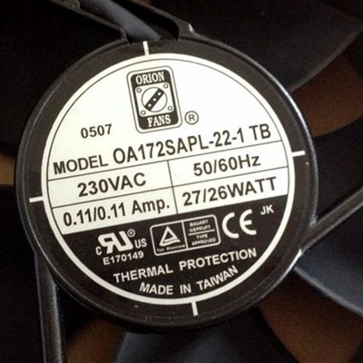 全新台湾ORION FANS OA172SAPL-11-1/22-1 TB 115V/230V 散热风扇