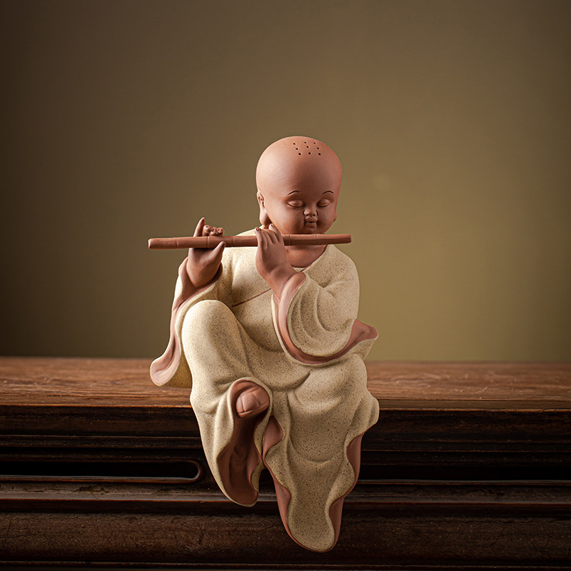 陶瓷小和尚创意摆件灯圈禅意人物小沙弥客厅玄关办公桌茶桌装饰品,农用物资,苗木固定器/支撑器,淘宝优惠券,粉丝福利购,淘宝优惠卷