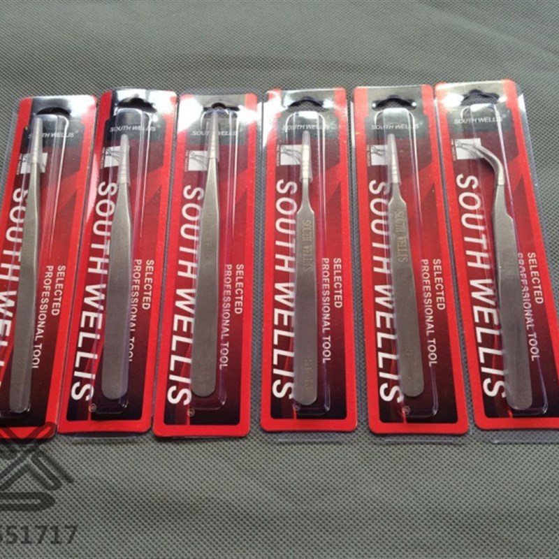 加厚型 不锈钢镊子 高弹性 高精密 镊子 south wellis  2支包邮