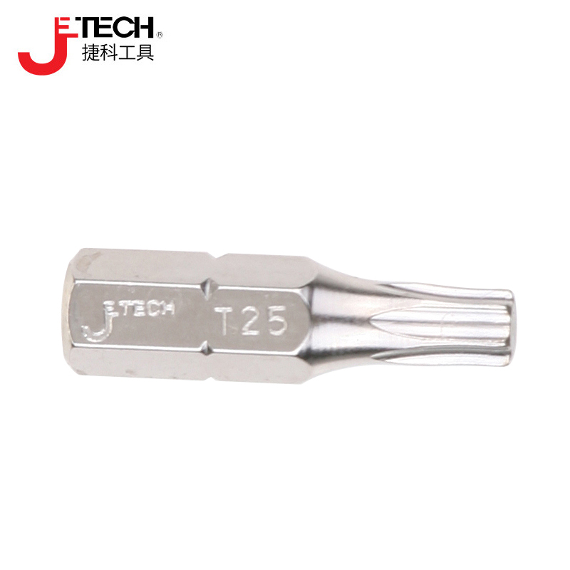 捷科T单头梅花旋具头25mm螺丝批头起子头T10 15 20 25 27 30 40