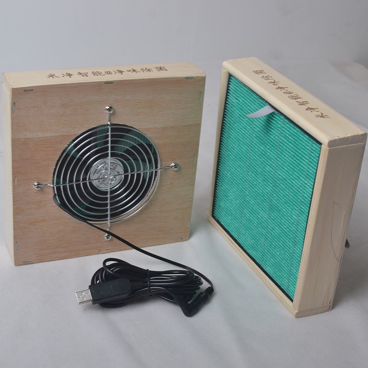 DIY家居室内卫生间换气除味除菌净化器 桌面式小型简易净化除菌机