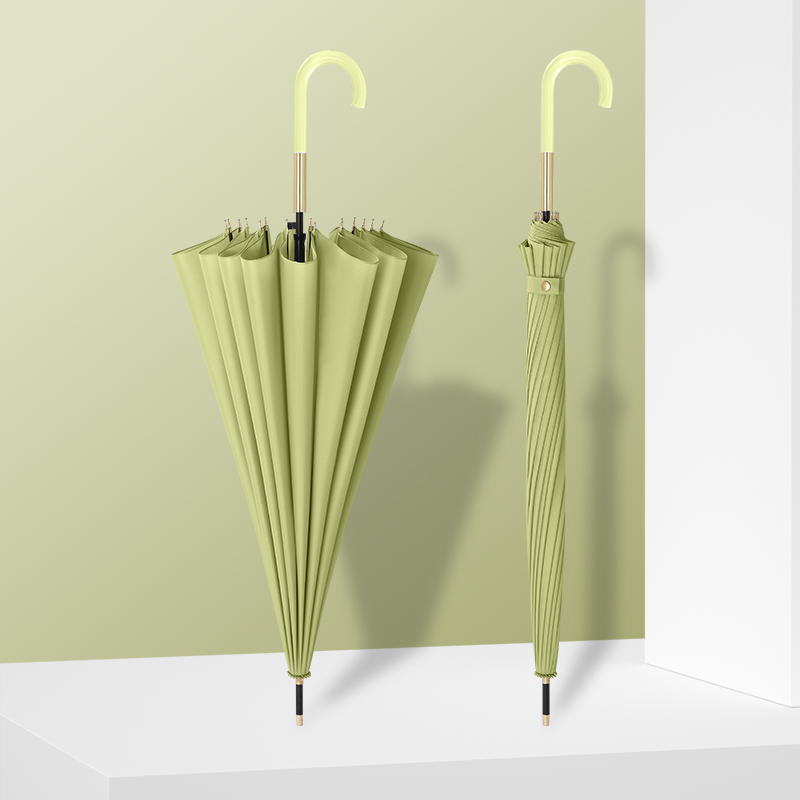 16骨雨c伞定制印logo带防水套车载收纳弯柄直杆开业宣传礼品广告