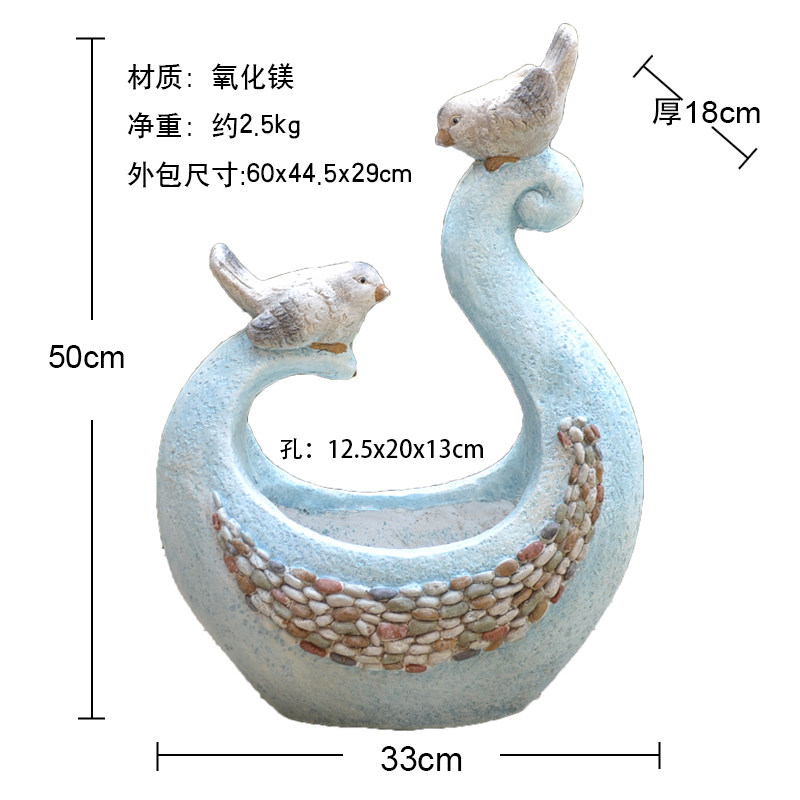 户外庭院美式花园创意动物花篮花盆阳台家居草坪装饰布置造景摆件,家居饰品,装饰摆件,淘宝优惠券,粉丝福利购,淘宝优惠卷